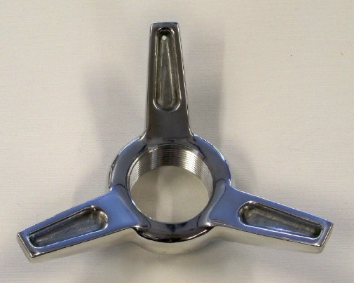 Tri wing spinner polished